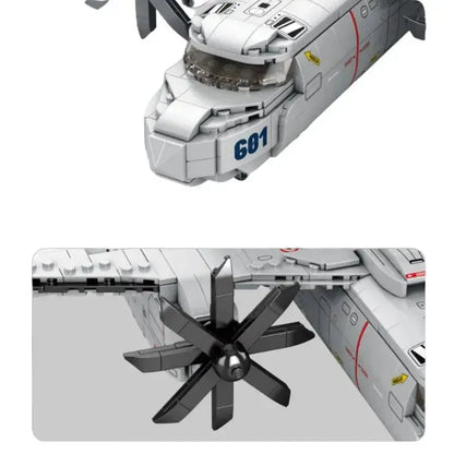 USN E-2C Hawkeye Airplane 1600 Pcs