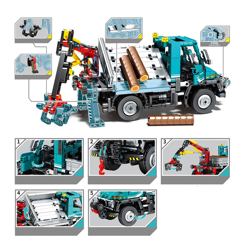 Remote Controlled Logging Unimog 909pcs mySite