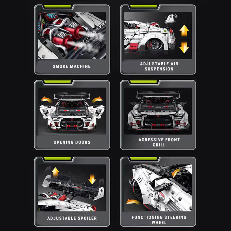 New Generation Stanced R35 Godzilla 3938pcs - RBrickstem®