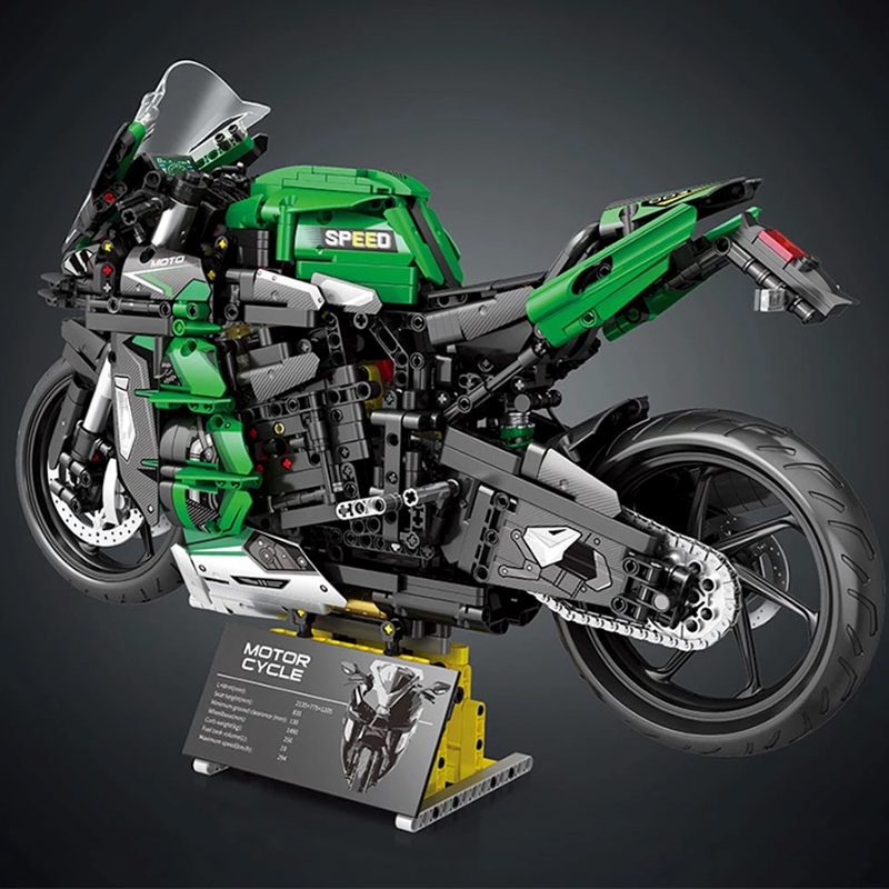 Green Motorbike 2087pcs mySite