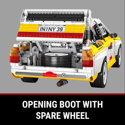 Audi Rally Quattro S1 Group B 1984 | 1:8 Scale 3886 pcs