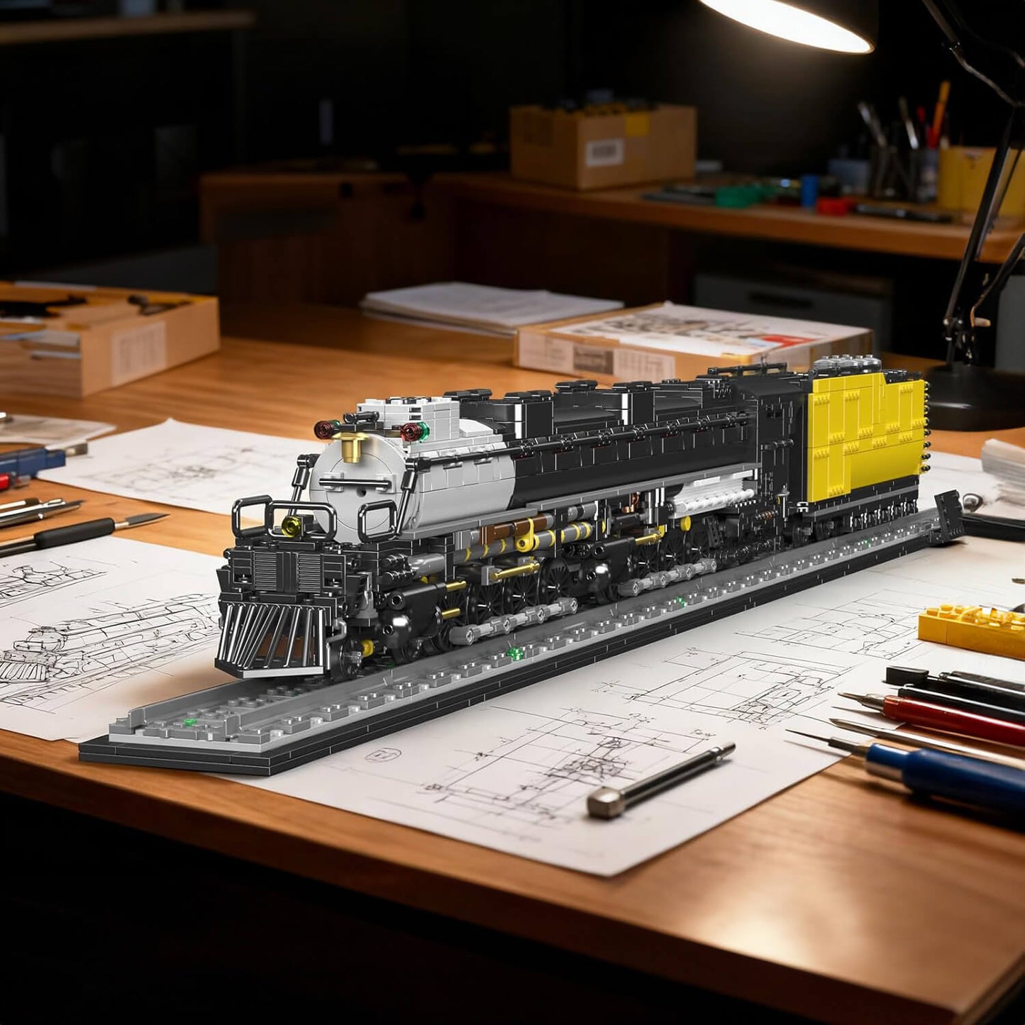 Big Boy 4-8-8-4 Steam Locomotive 3039Pcs