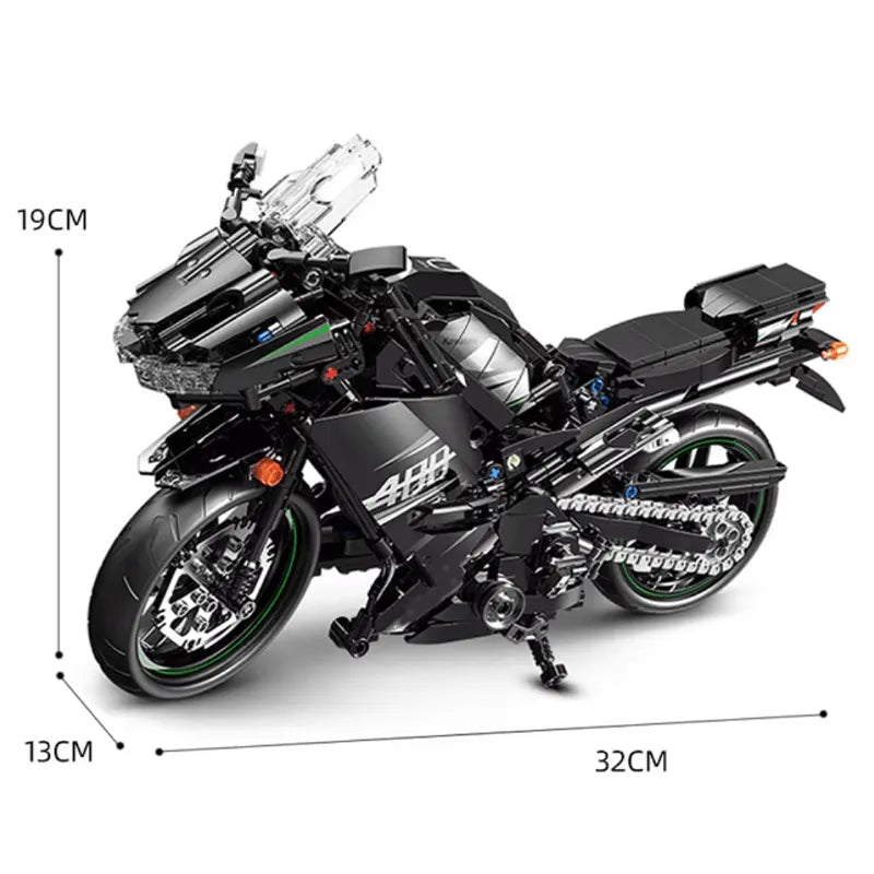 Black Sports Bike 911pcs - RBrickstem®