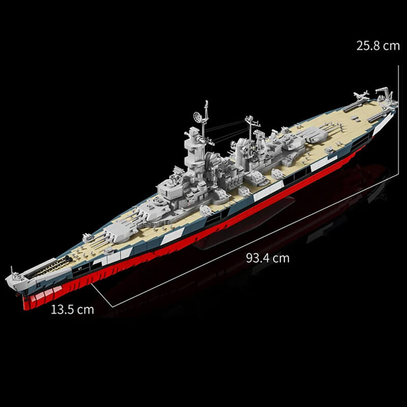 The USS Montana Battleship 2955Pcs