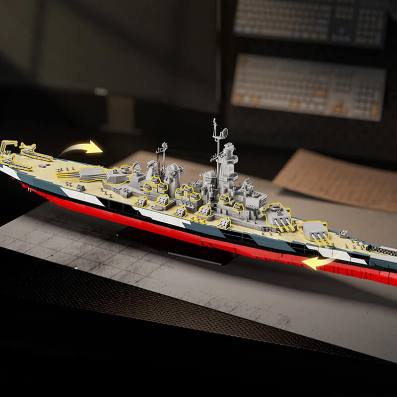 The USS Montana Battleship 2955Pcs