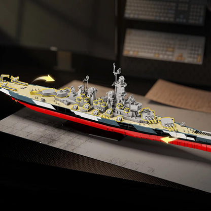 The USS Montana Battleship 2955Pcs