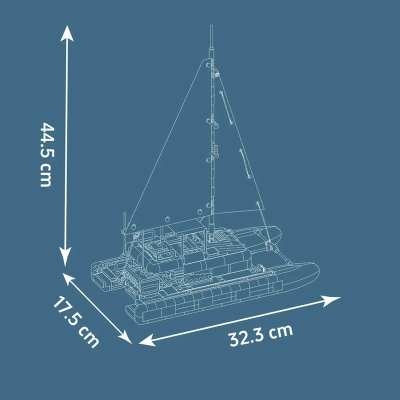 Luxury Catamaran 889Pcs - RBrickstem®
