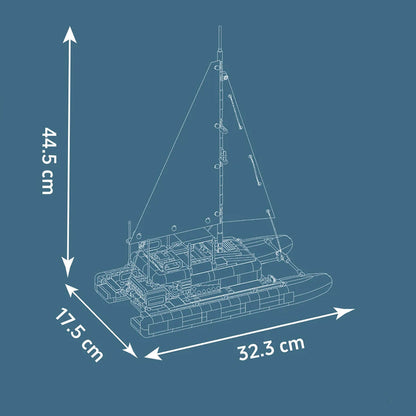 Luxury Catamaran 889Pcs - RBrickstem®