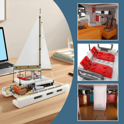 Luxury Catamaran 889Pcs - RBrickstem®