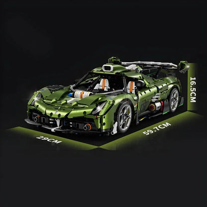 CHROME EDITION SWEDISH HYPERCAR 3840PCS - RBrickstem®