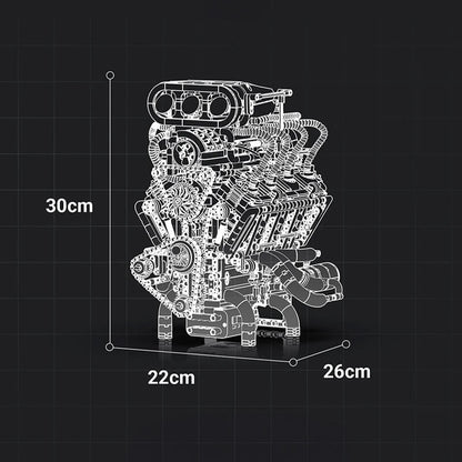 Supercharged V8 American Engine 2346Pcs - RBrickstem®