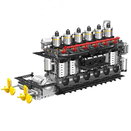 Dual Propeller Marine Diesel Engine 3221Pcs - RBrickstem®