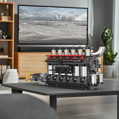 Dual Propeller Marine Diesel Engine 3221Pcs - RBrickstem®