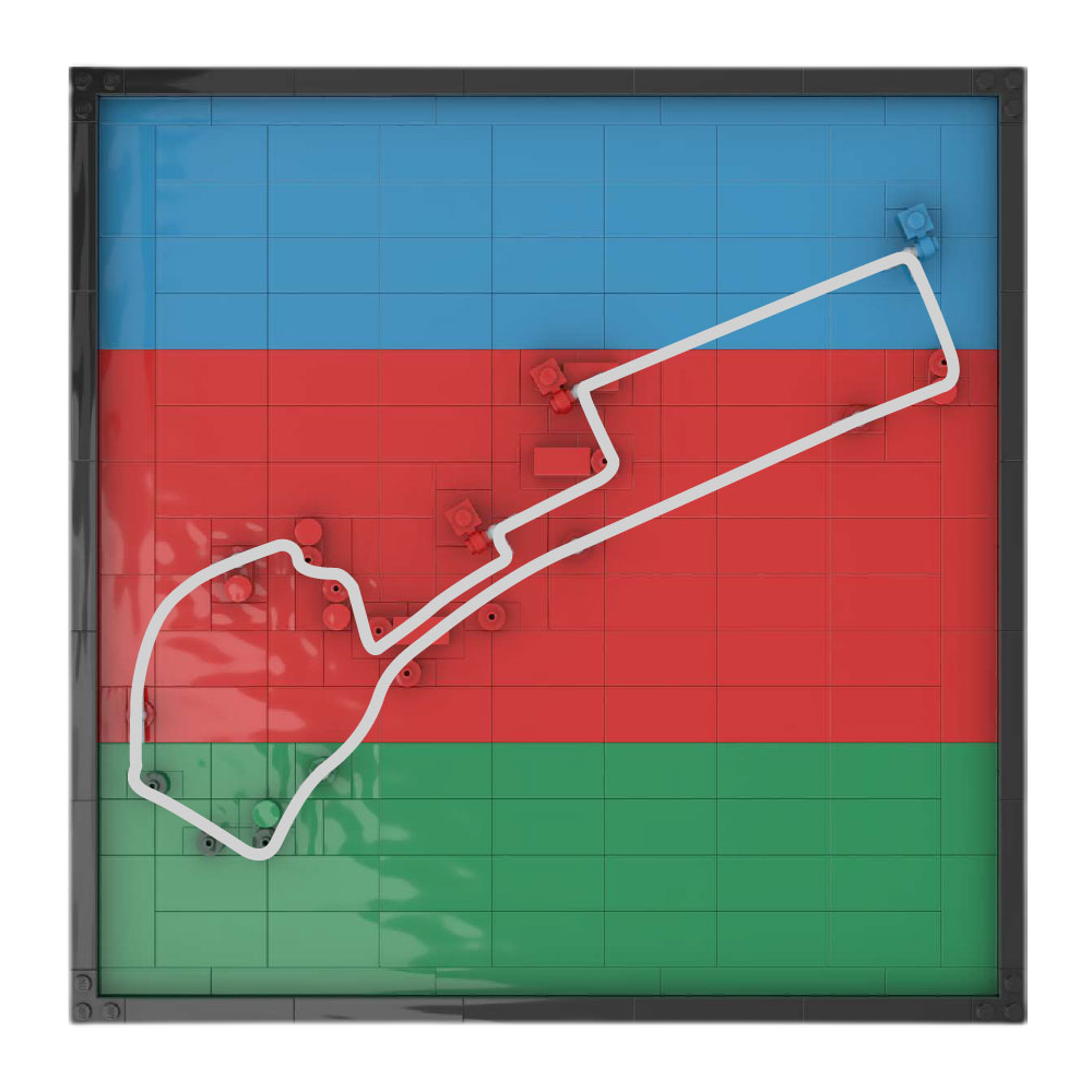 Baku City Street Circuit Track Map 360pcs mySite