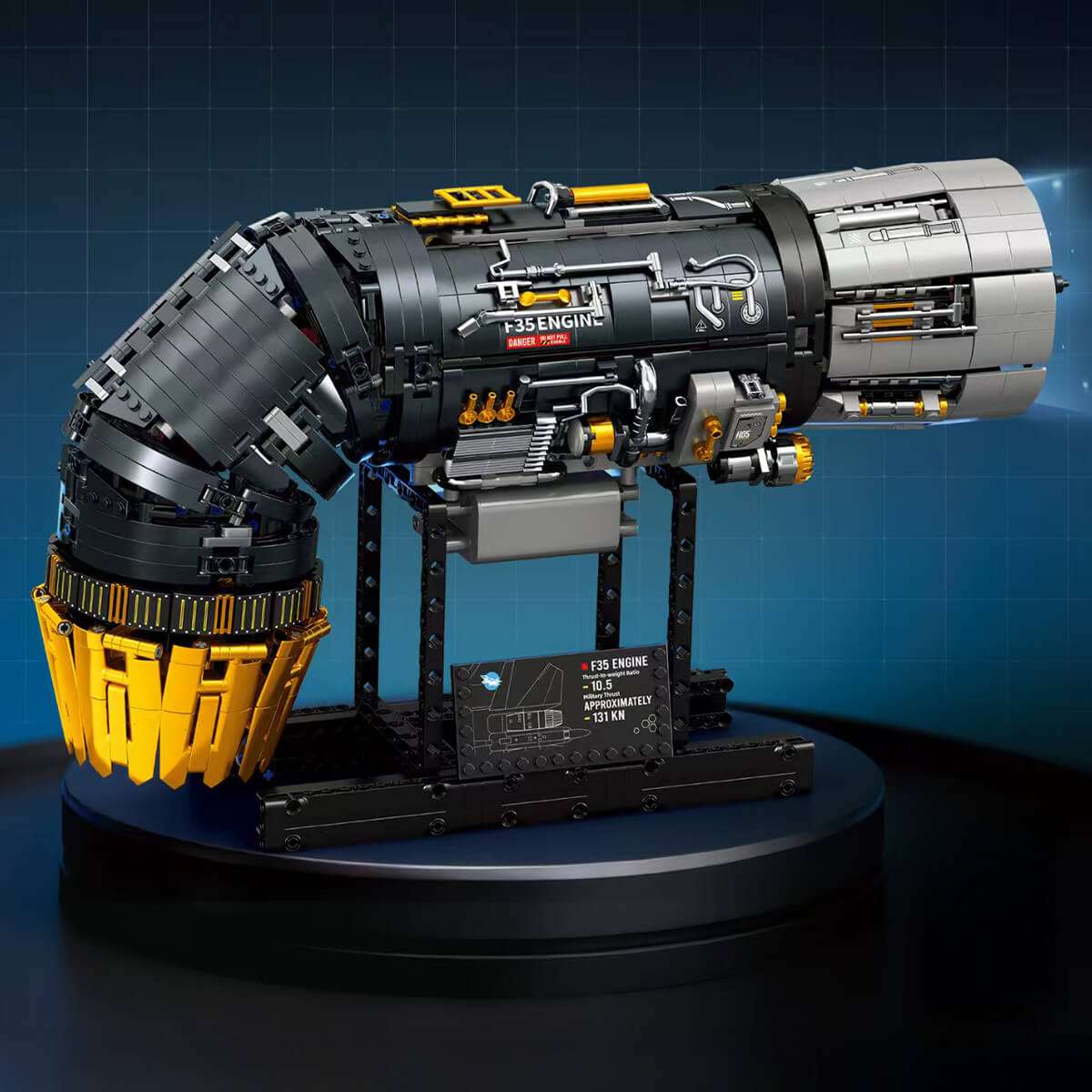 Motorised F35 Turbine Engine 1811Pcs