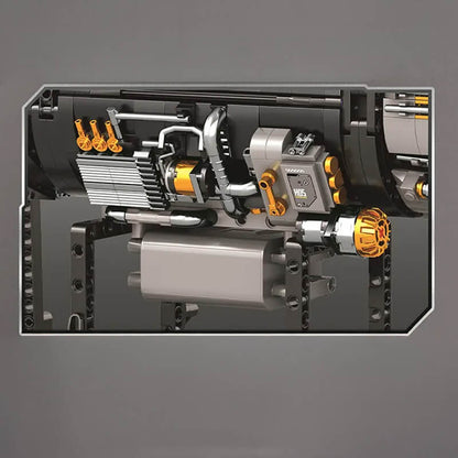 Motorised F35 Turbine Engine 1811Pcs