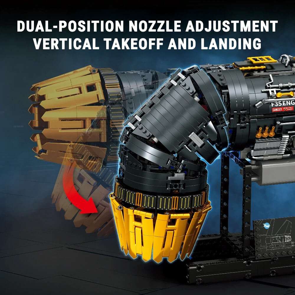 Motorised F35 Turbine Engine 1811Pcs