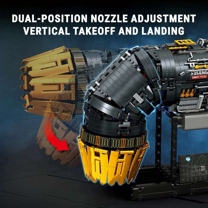 Motorised F35 Turbine Engine 1811Pcs