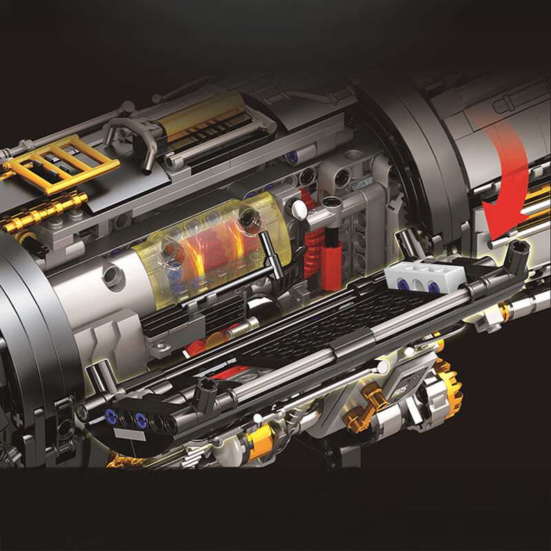 Motorised F35 Turbine Engine 1811Pcs