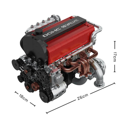 Motorised L4 Japanese Engine 917Pcs