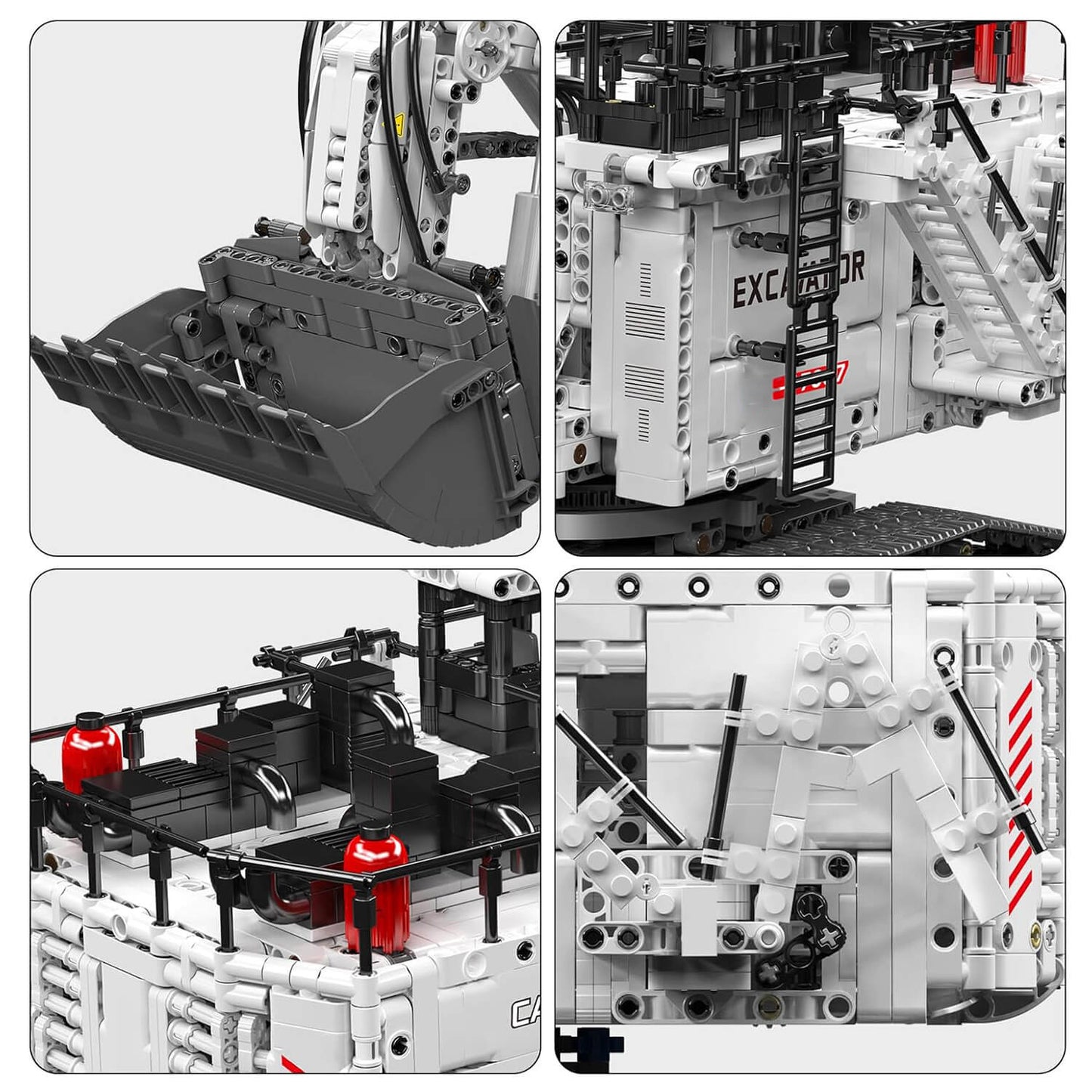 The Ultimate Motorised Heavy-Duty Excavator 3566Pcs