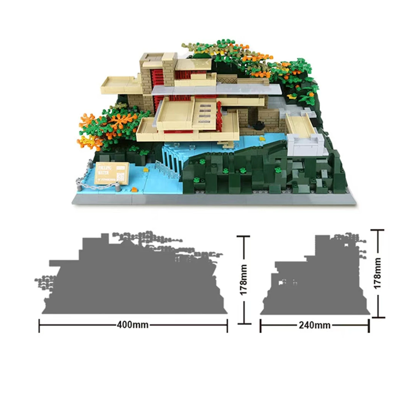 Fallingwater Villa 1219pcs mySite