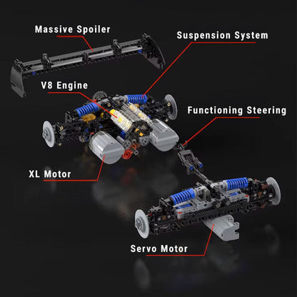 Remote Controlled 24h Endurance Car 2979pcs RBrickstem®