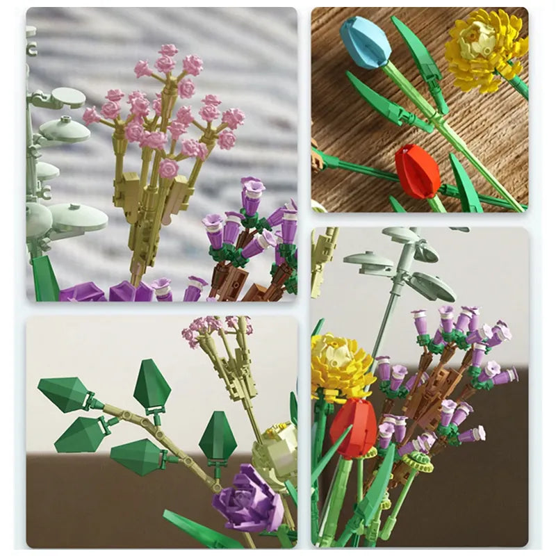 Flower Bouquet 999pcs - RBrickstem®