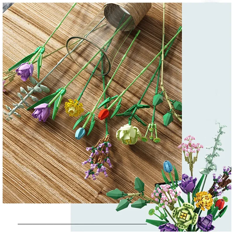 Flower Bouquet 999pcs - RBrickstem®