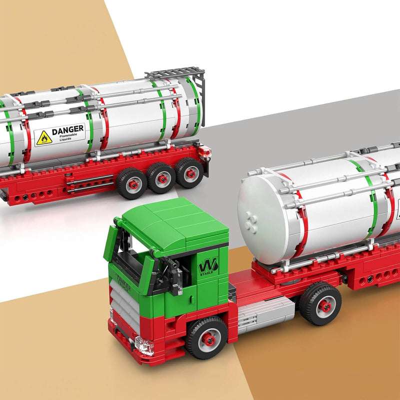 Fuel Tanker Truck 555Pcs