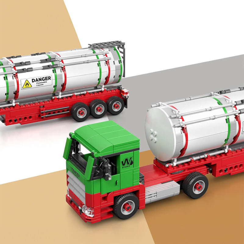 Fuel Tanker Truck 555Pcs - RBrickstem®