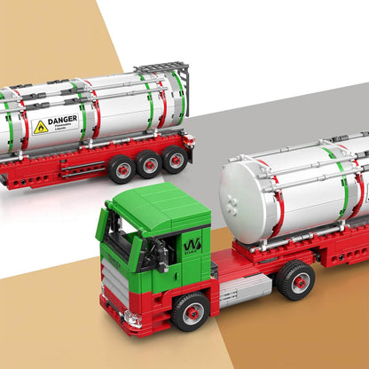 Fuel Tanker Truck 555Pcs - RBrickstem®