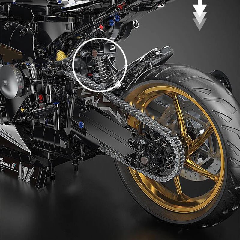 German Performance Bike Model 2044pcs 1:5 Scale - RBrickstem®