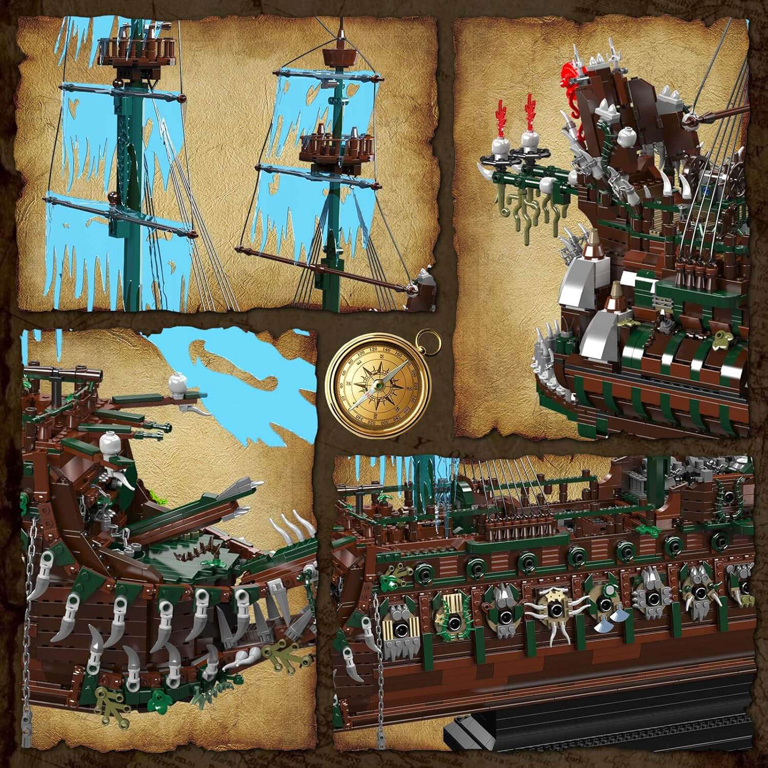 The Largest Ever Ghost Pirate Ship 6848Pcs