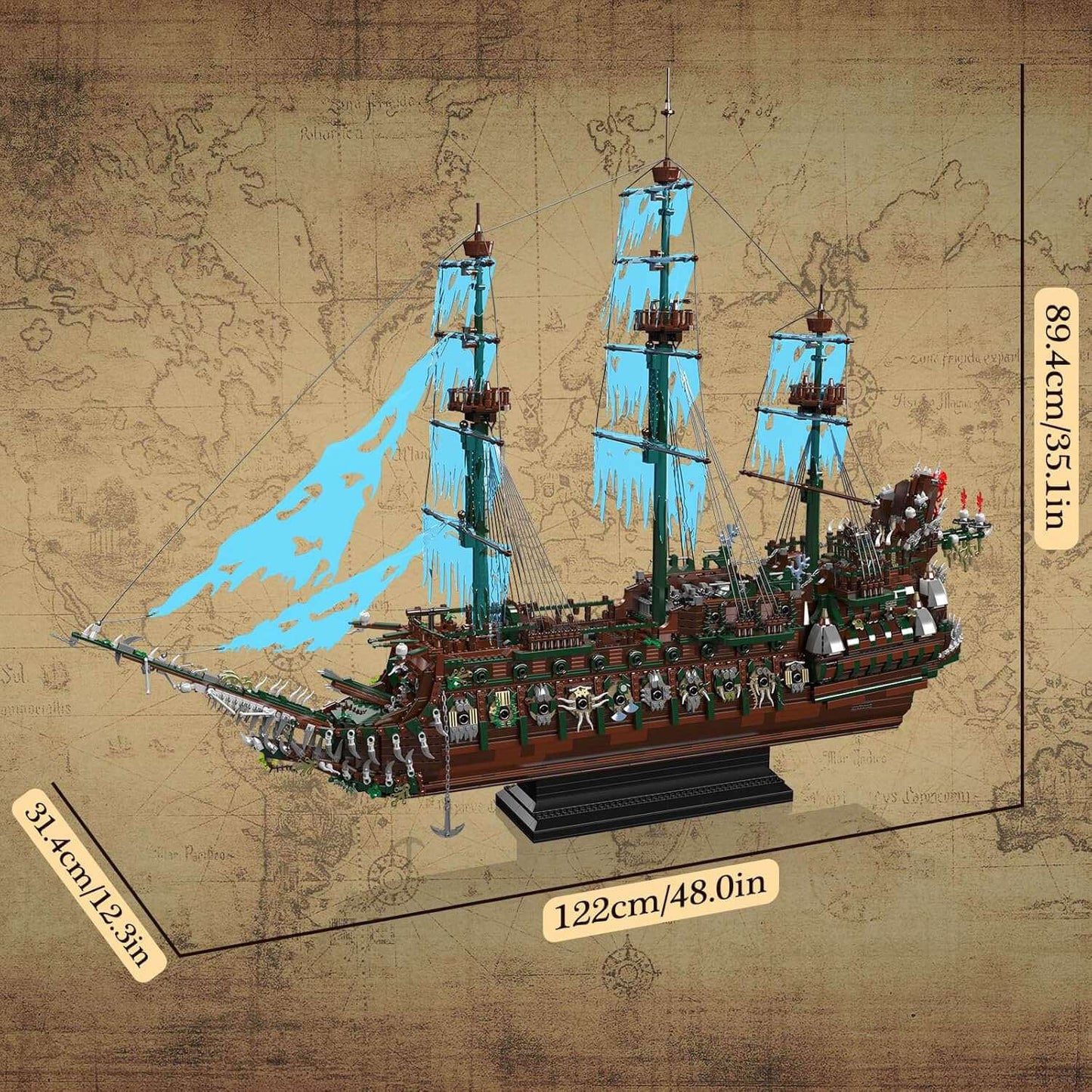 The Largest Ever Ghost Pirate Ship 6848Pcs