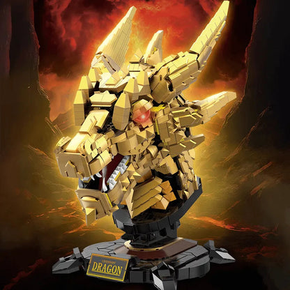 Gold Edition Dragon Head 2571pcs - RBrickstem®