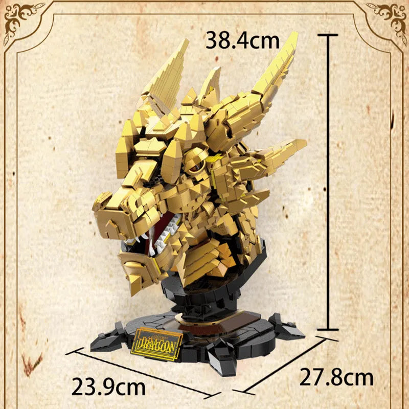 Gold Edition Dragon Head 2571pcs - RBrickstem®