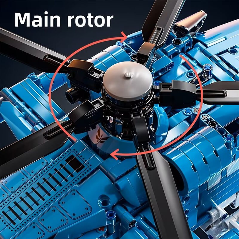 Heavy - Duty Military Helicopter 1710Pcs - RBrickstem®