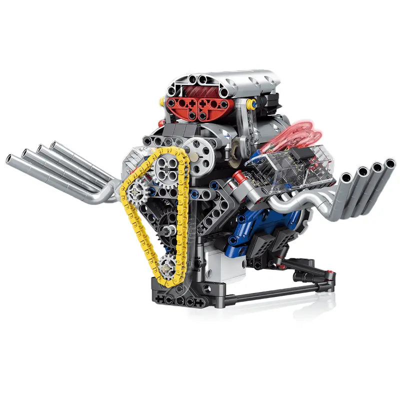 Motorised Hot Rod V8 664pcs - RBrickstem®