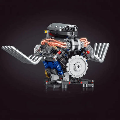 Motorised Hot Rod V8 664pcs - RBrickstem®