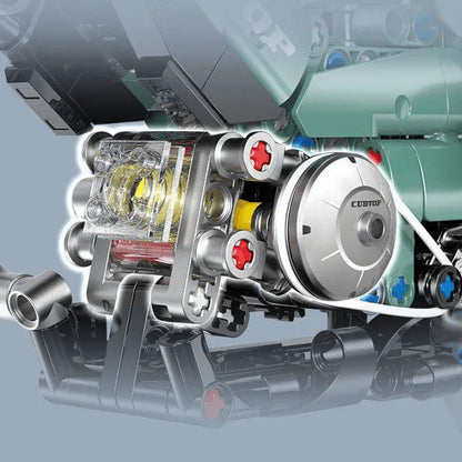 JDM 125cc Bike 627pcs - RBrickstem®