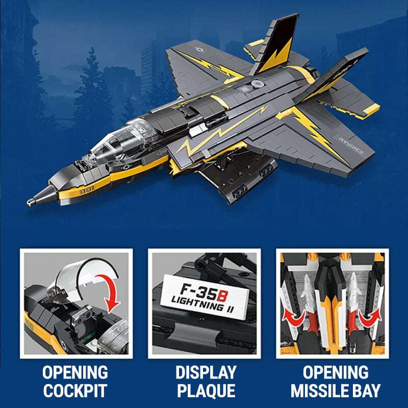 F-35B Lightning ll Black Edition 1267Pcs