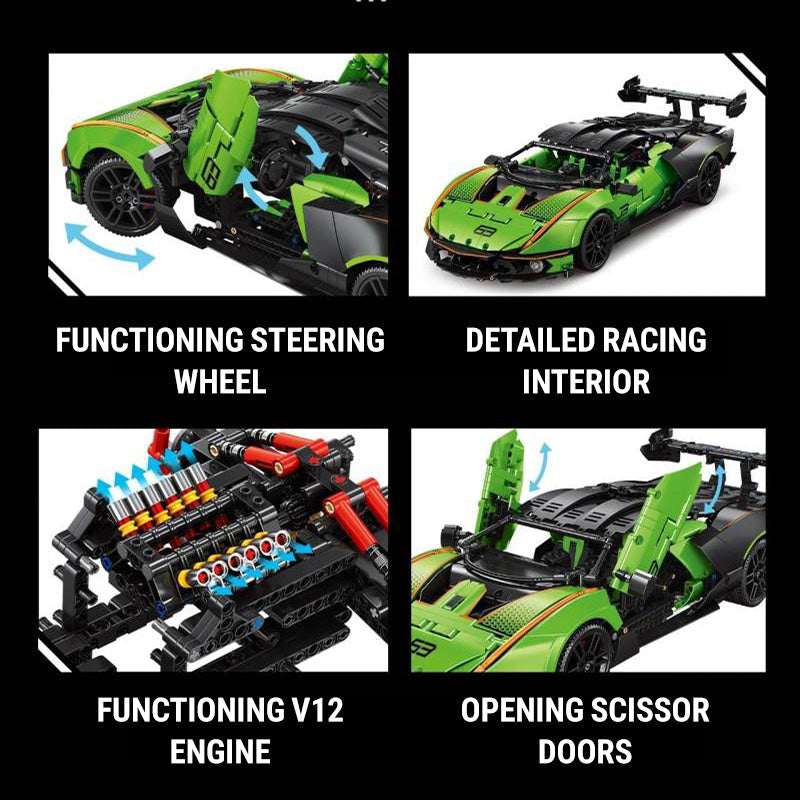 Remote Controlled V12 Italian Bull V2 1888Pcs