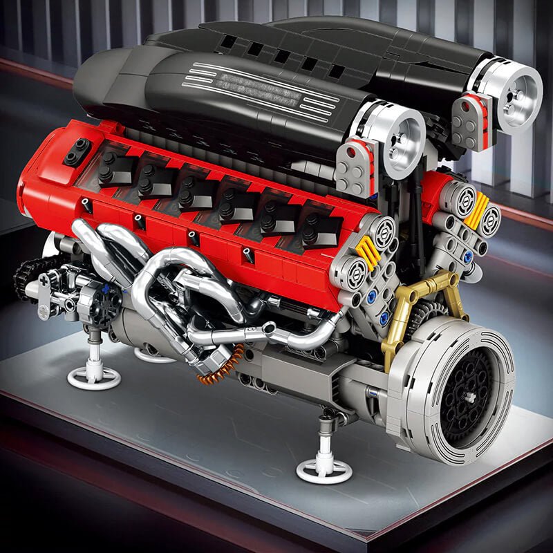 Legendary Prancing Horse V12 Engine 1239Pcs - RBrickstem®
