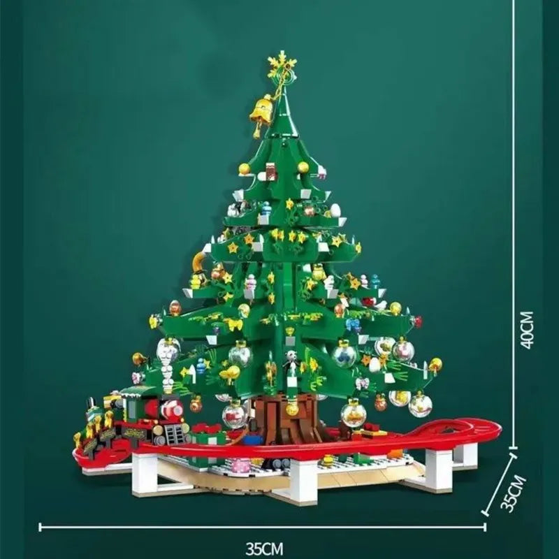 Limited Edition Christmas Tree Rollercoaster 2101pcs - RBrickstem®