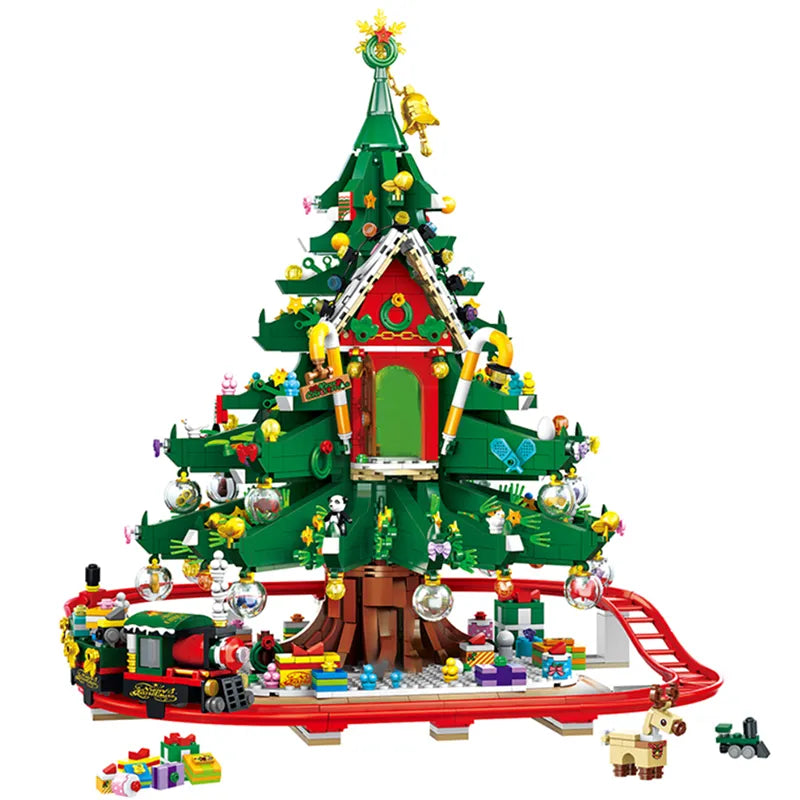 Limited Edition Christmas Tree Rollercoaster 2101pcs - RBrickstem®