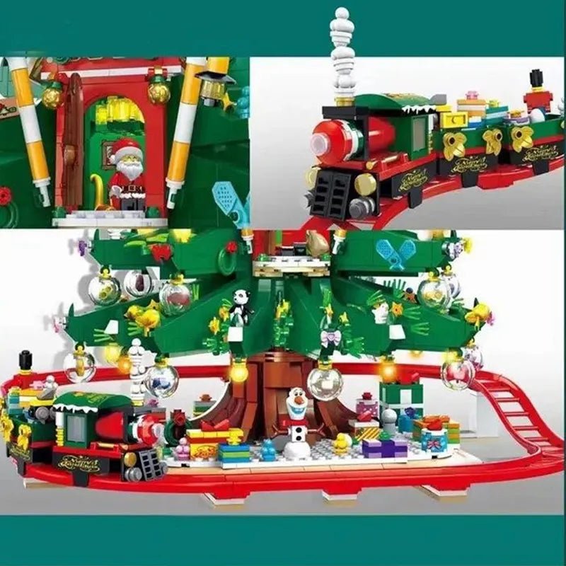 Limited Edition Christmas Tree Rollercoaster 2101pcs - RBrickstem®