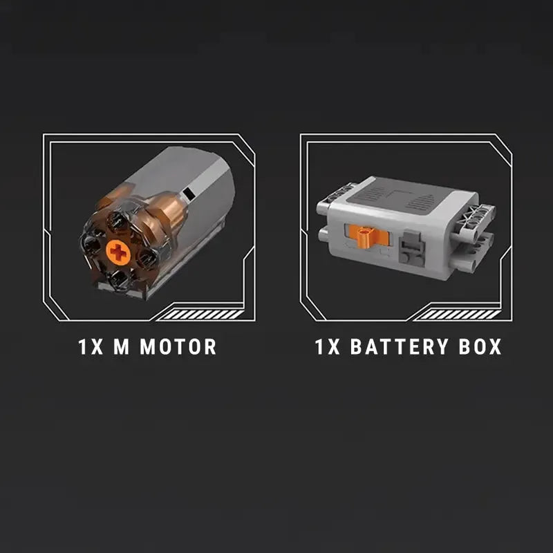 Motorised British Luxury V12 Engine 732pcs - RBrickstem®