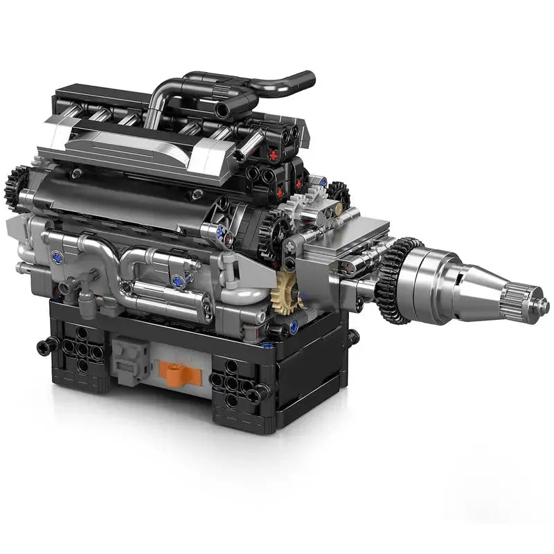 Motorised British Luxury V12 Engine 732pcs - RBrickstem®