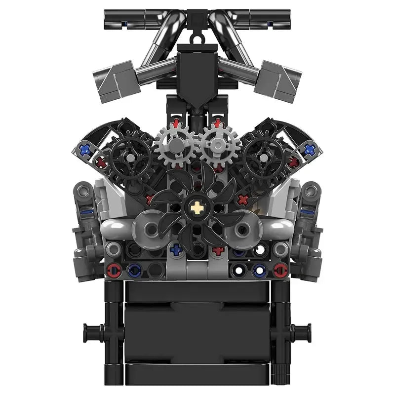 Motorised British Luxury V12 Engine 732pcs - RBrickstem®